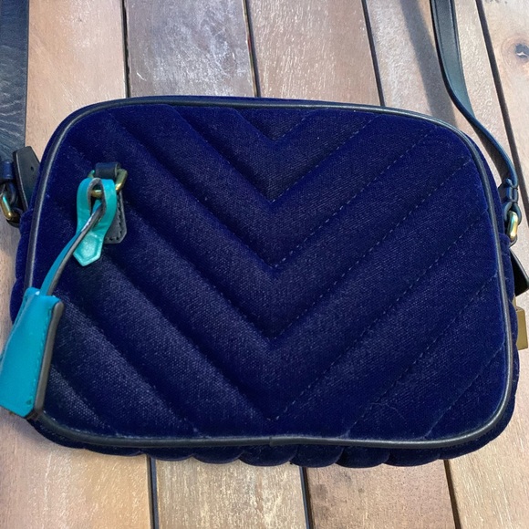 J. Crew Velvet Signet Crossbody Bag - Picture 2 of 5